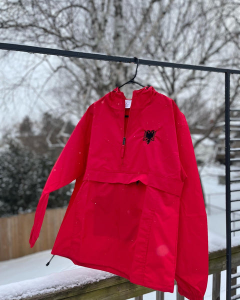Albanian Eagle Embroidered Champion Packable Jacket